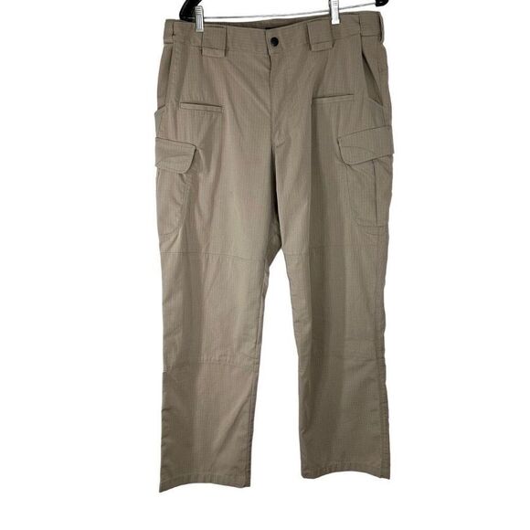 5.11 Tactical Khaki Cargo Pants Size 36/30 Utility Pockets Uniform Workwear - Picture 1 of 11